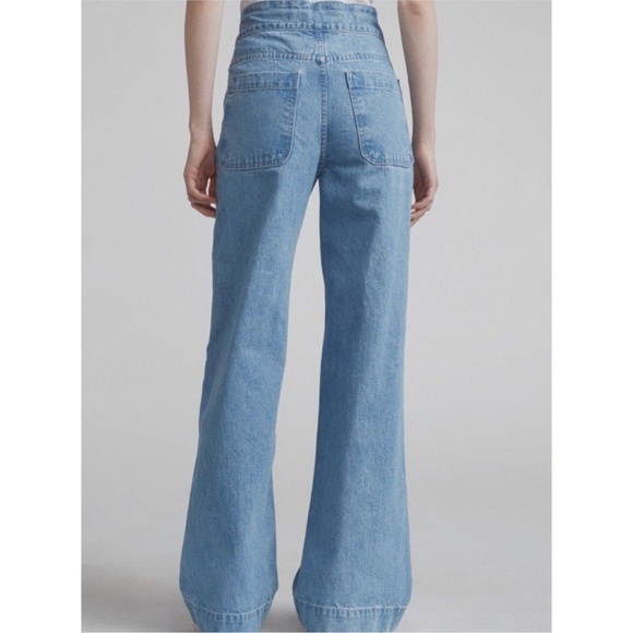 NWOT Rag & Bone high rise Cry flared jeans belt - Picture 2 of 7